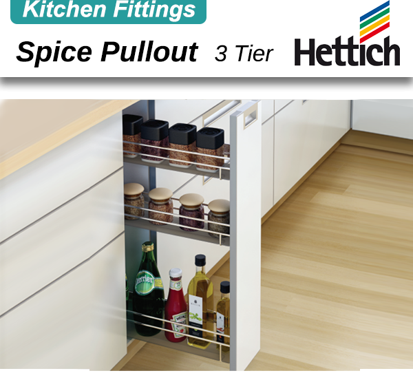 Spice Pullout - 3 Tier